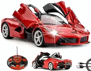 Red remote control car for boys